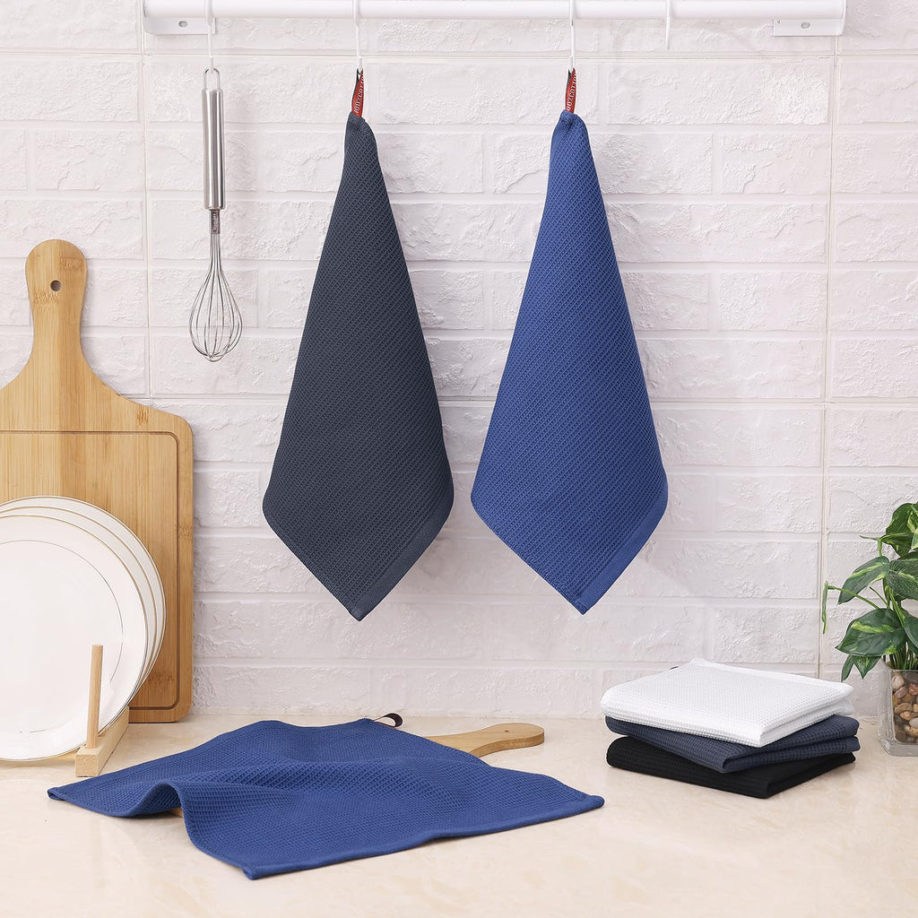 100% Cotton Waffle Weave Kitchen Towels (12 Count)