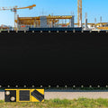 Customized 8' x 53' Black Fence Privacy Screen,with Bindings & Grommets,Heavy Duty for Gardens,Backyard,Patio,Tennis Court,Pool,Construction Project, We Make Custom Sizes