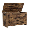 GarveeHome 30 in Storage Chest, Wooden Storage Bench with Safety Hinge, Easy Assembly, Large Shoe Bench for Entryway, Living Room, Bedroom