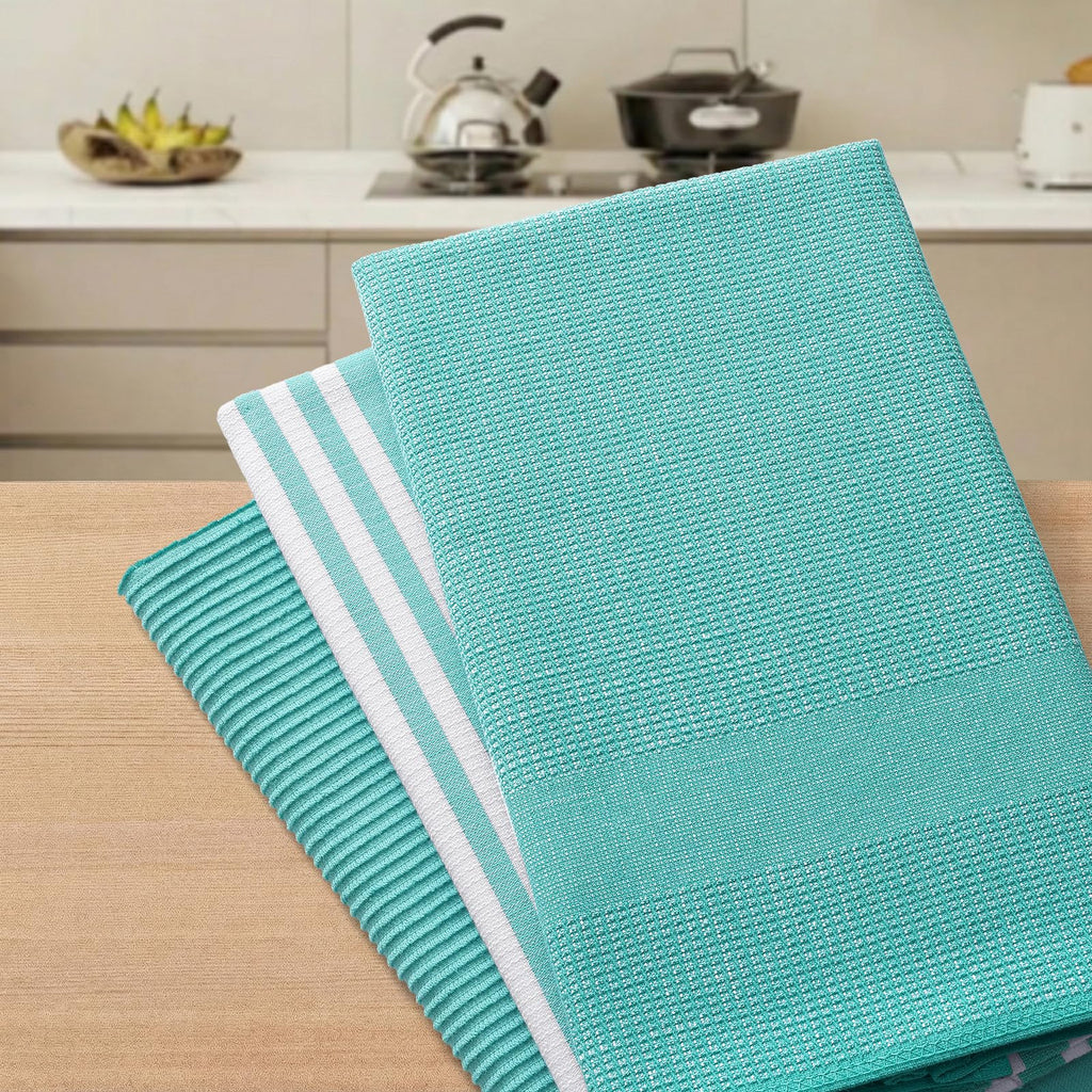 Cotton 380 GSM Premium Kitchen Towels (12 Count)