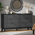 Fluted Dresser with 7 Drawers