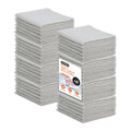 Cotton Terry Washcloths Grey Towels 100% Cotton Cleaning Cloth Rags Wash Clothes for Body and Face (48 Count)