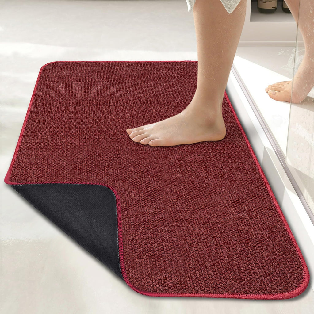 Bath Mat Ultra Thin Bathroom Runner Rugs (12 Sq Ft)