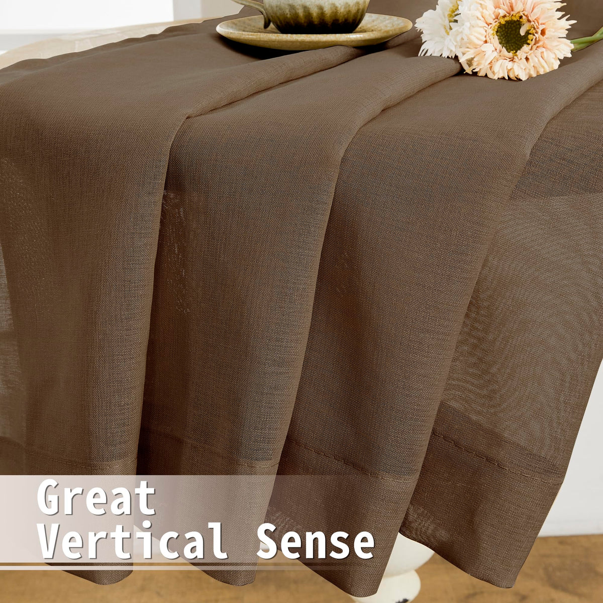 Sheer Door Curtains Closet Linen Textured Curtain Sheers Doorway Light Filtering Voile Patio Glass Door Rod Pocket Curtains French Doors