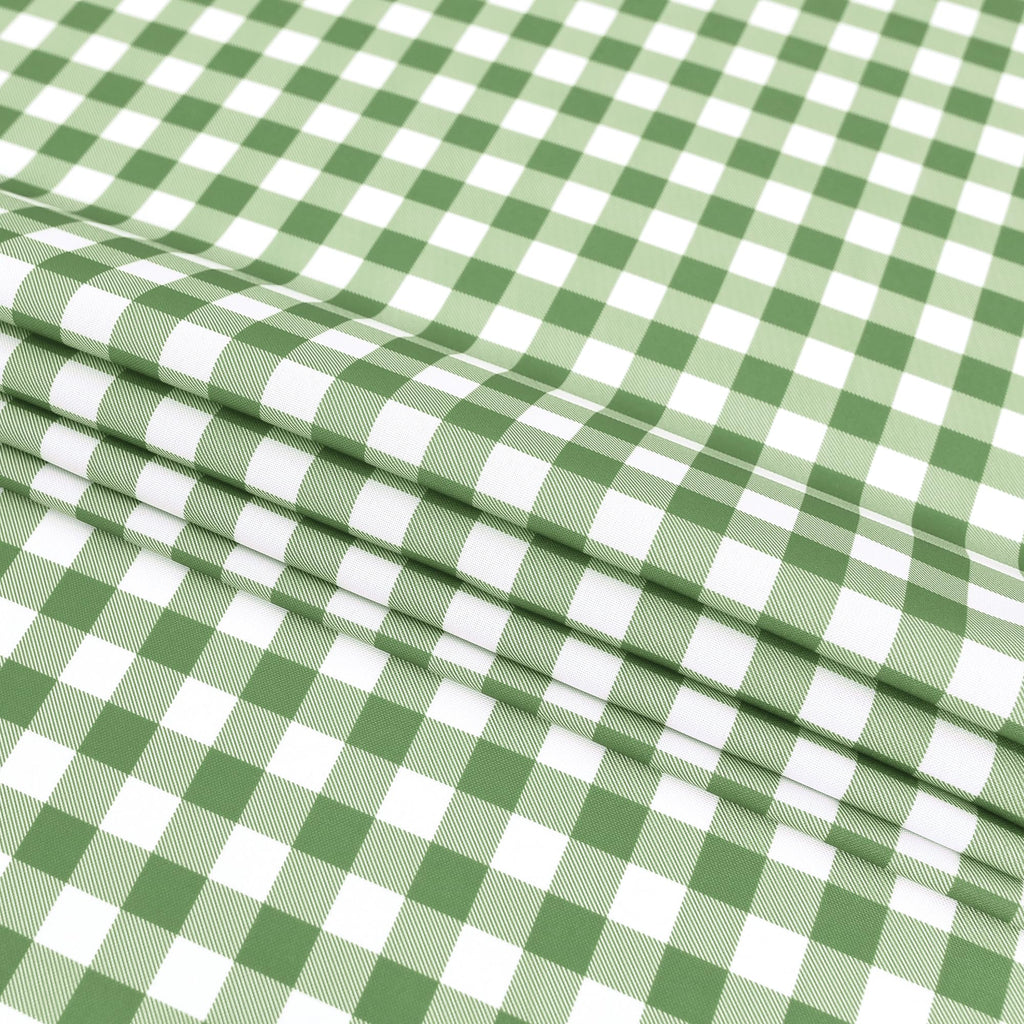 Classic Gingham Plaid Tablecloth Fabric
