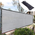 Royal Shade Custom Size 4' x 157' Grey Fence Privacy Screen Windscreen Cover Netting Mesh Fabric Cloth - Cable Zip Ties Included (We Make Custom Size)