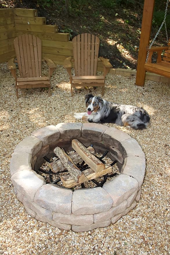 SteelFreak Wagon Wheel Firewood Grate for Fire Pit - Made in The USA (24 Inch)