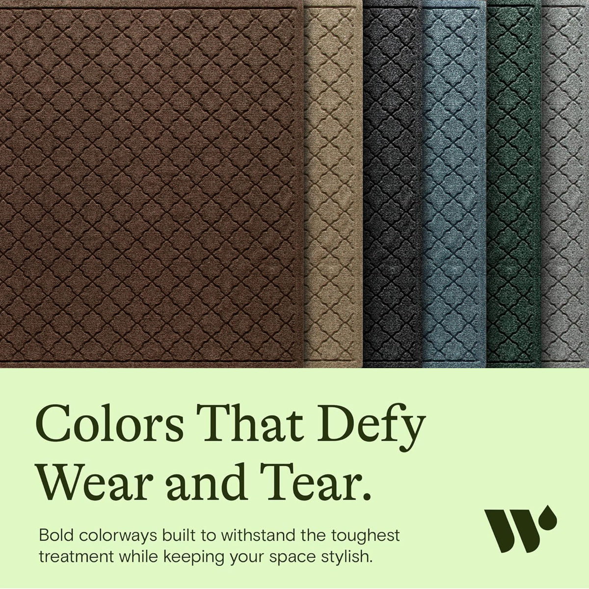 Cordova Front Door Mat Indoor Outdoor Entrance (6 Sq Ft)