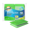 Scrub and Wipe Cleaning Pads [10 Pack] (10 Count)