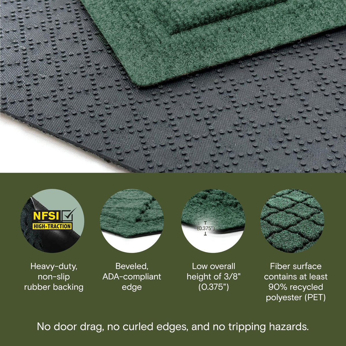 Cordova Front Door Mat Indoor Outdoor Entrance (24 Sq Ft)