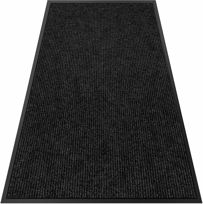 2′ x 9′ Front Door Mat Indoor Outdoor Entrance, Commercial Floor Mat Heavy Duty Dirt Trapper Entryway Doormat, Custom Size Non Slip Rubber Backing Welcome mat, Door Mat for High Traffic Area