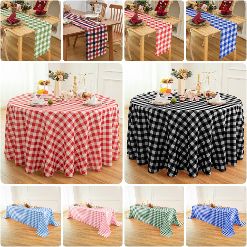Classic Gingham Tablecloth Fabric