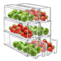 Small Clear Storage Drawers (6 Count)
