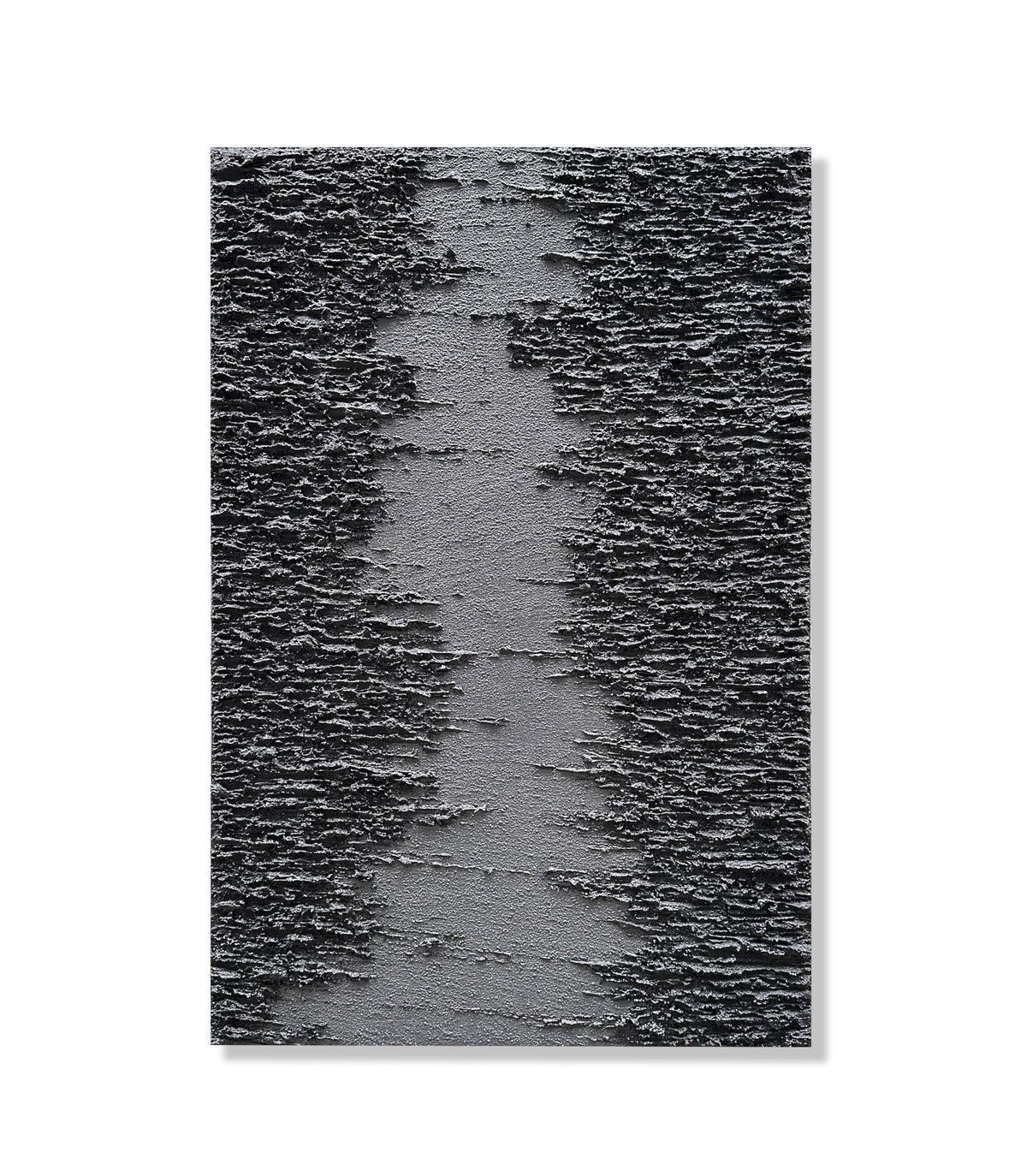 Art Hand painted Thick textured black abstract style oil painting