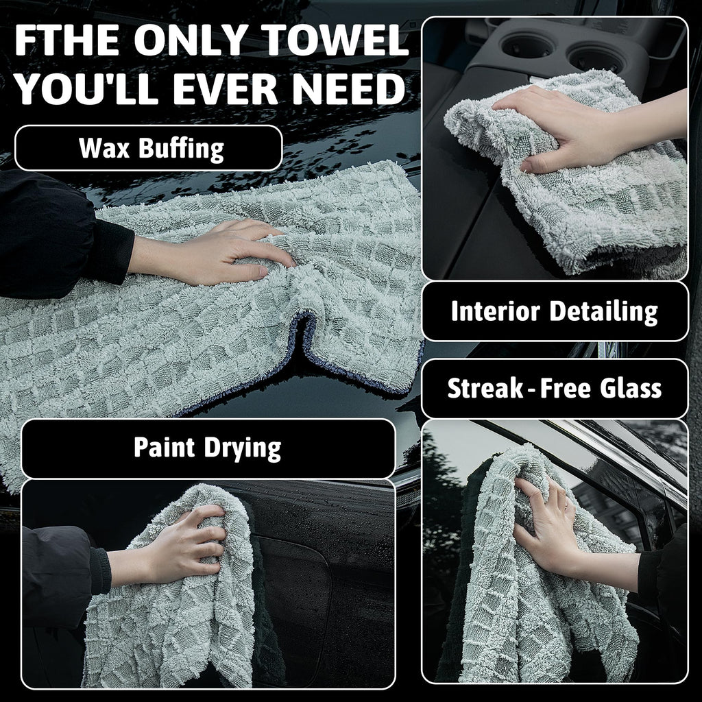 1000GSM Car Drying Towel 18"x24"