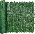 iCover 78x118in Artificial Ivy Privacy Screen for Fence, Green Maple Leaf Strengthened Joint Prevent Leaves Falling Off, Faux Hedge Panels Greenery Vines, Decorative Fences for Outdoor, Garden
