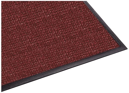 Guardian WaterGuard Indoor/Outdoor Wiper Scraper Floor Mat, Rubber/Nylon, 4'x8', Red
