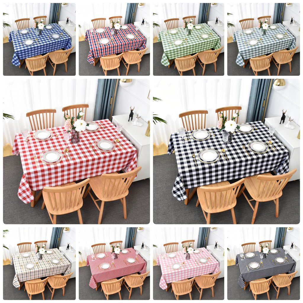 Waterproof Plaid Tablecloth Fabric