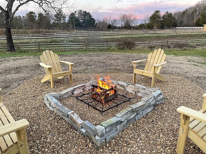 SteelFreak Square Wheel Fire Pit Grate - Made in The USA (36 x 36 Inch)